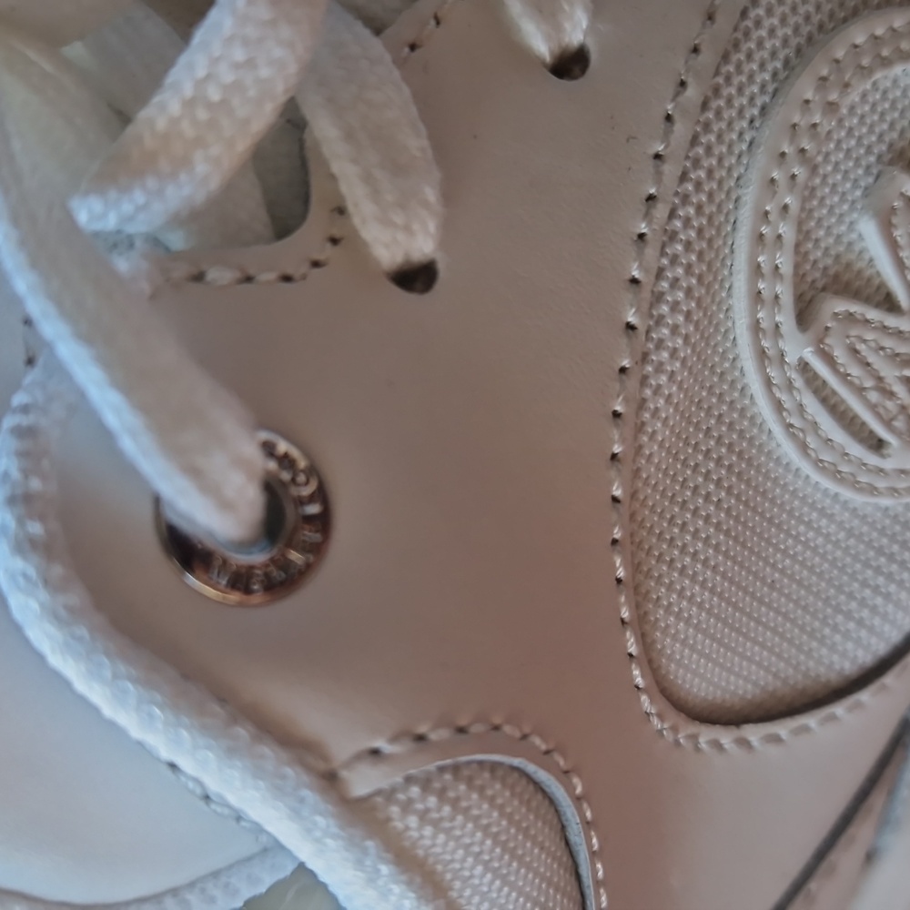 Michael Kors Zuma Trainer Leather - Optic White - Picture 8 of 12